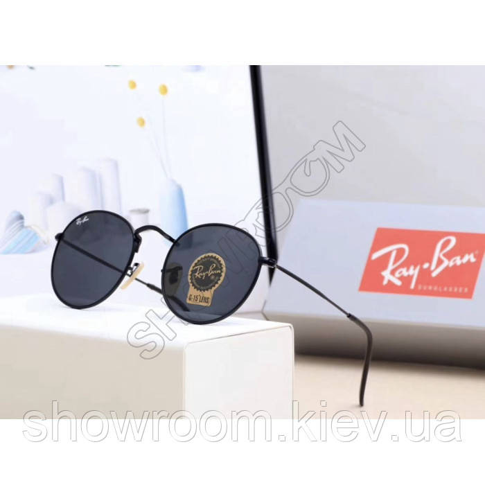 Жіночі круглі сонцезахисні окуляри Ray ban round 3447-6 Київ - фото 1