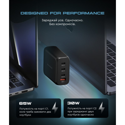 Зарядное устройство Armorstandart ARP-131 Resolute Power USB-C 100W GaN Black (ARM70024) Винница - изображение 9