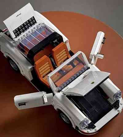 Конструктор білий Porsche 911 подібний до LEGO ретро автомобіль. Харків