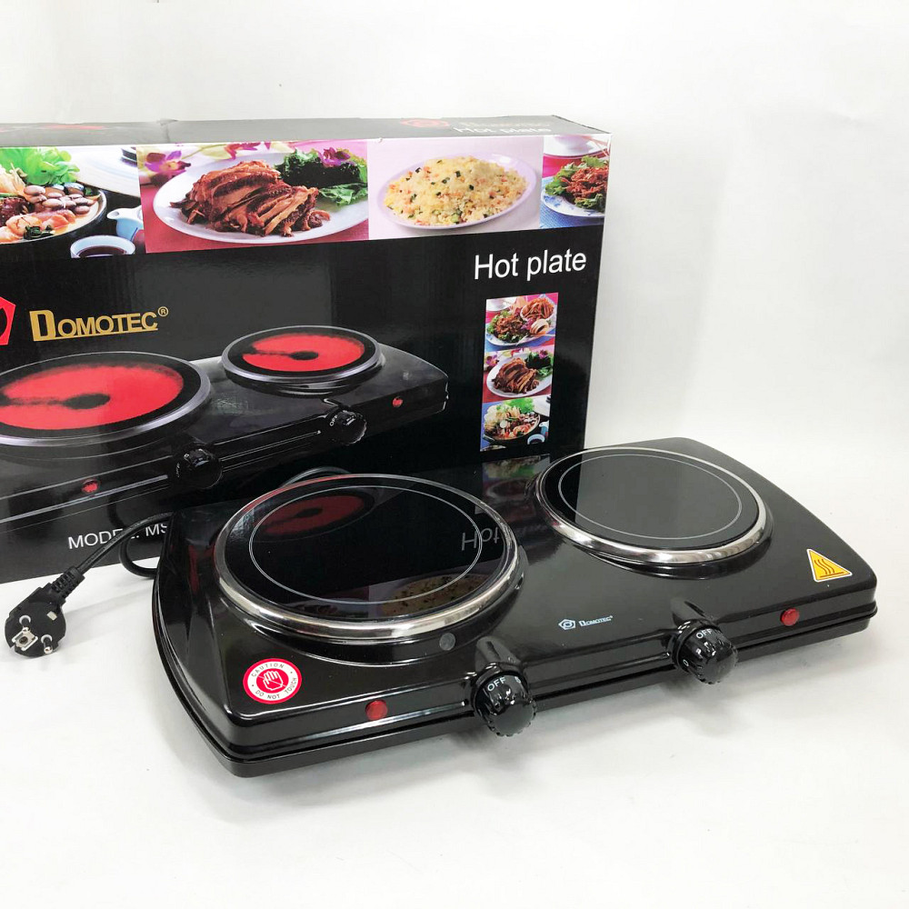 Настольная плита для готовки еды Domotec MS-5852 1200 Вт, Плита переносная для дома BQ-39 Львов - изображение 1