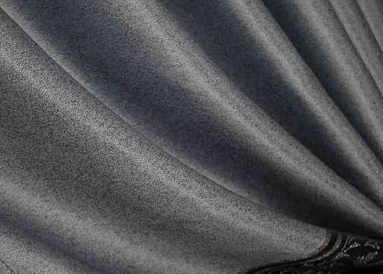 Комплект готовых штор VR-Textil ANZIO № 1468ш Серебристый с черным 140х280 см 2 шт (33-0333) Киев