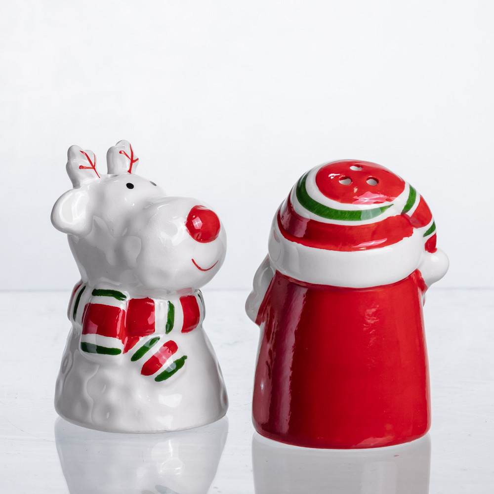 Набір для спецій з порцеляни New Year 2 баночки по 100 мл CR-1-36 Київ - фото 4