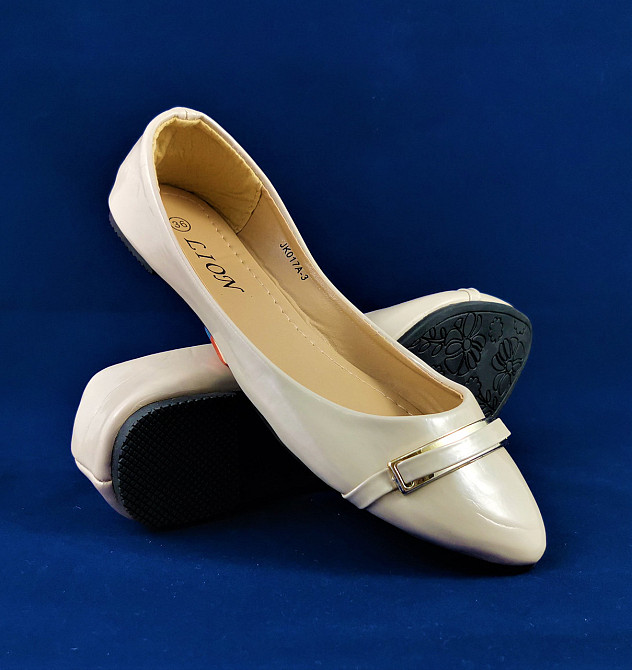 . Жіночі Балетки Бежеві Мокасини Туфлі (розміри: 37,38) — 17А-3 Дніпро - фото 1