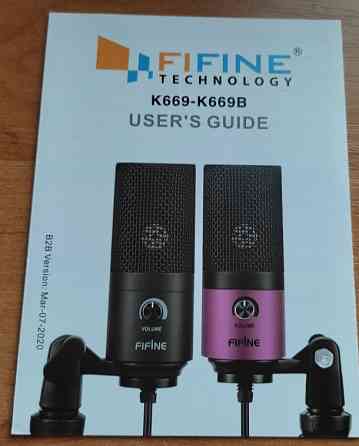 Микрофон студийный конденсаторный , FIFINE K669. Киев