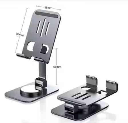 Подставка-держатель настольная под телефон JH008,складная, черная Каменец-Подольский