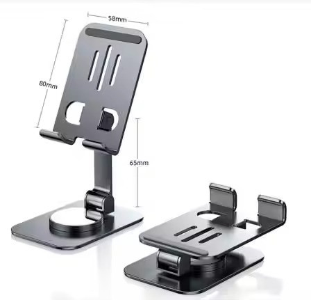 Подставка-держатель настольная под телефон JH008,складная, черная Каменец-Подольский - изображение 3