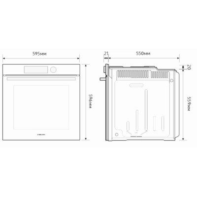 Духовой шкаф Samsung NV7B4125ZAS/WT Винница - изображение 5