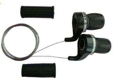 Ревошифт перемикання швидкостей велосипеда (L-3, R-7 швидкостей) (+ручки керма) (KG-02F) KL Мукачево