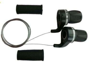 Ревошифт перемикання швидкостей велосипеда (L-3, R-7 швидкостей) (+ручки керма) (KG-02F) KL Мукачево - фото 1