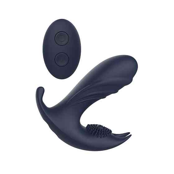 Анатомический массажер простаты с вибрацией Dream Toys Startroopers, синий, 12,5 см Sex Aura Киев