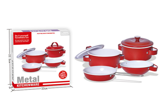 Детский набор посуды «Kitchenware» 620-B5(Red) кастрюля, сковородка Винница