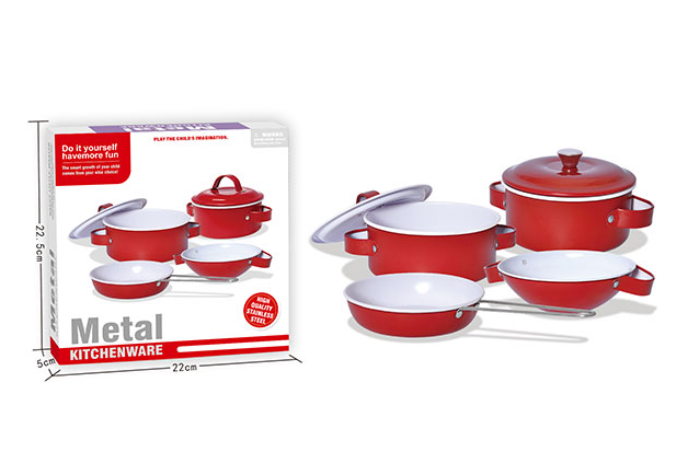 Детский набор посуды «Kitchenware» 620-B5(Red) кастрюля, сковородка Винница - изображение 2