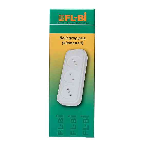 Колодка FL-BI на 3 гнезда, 16А-220V Днепр