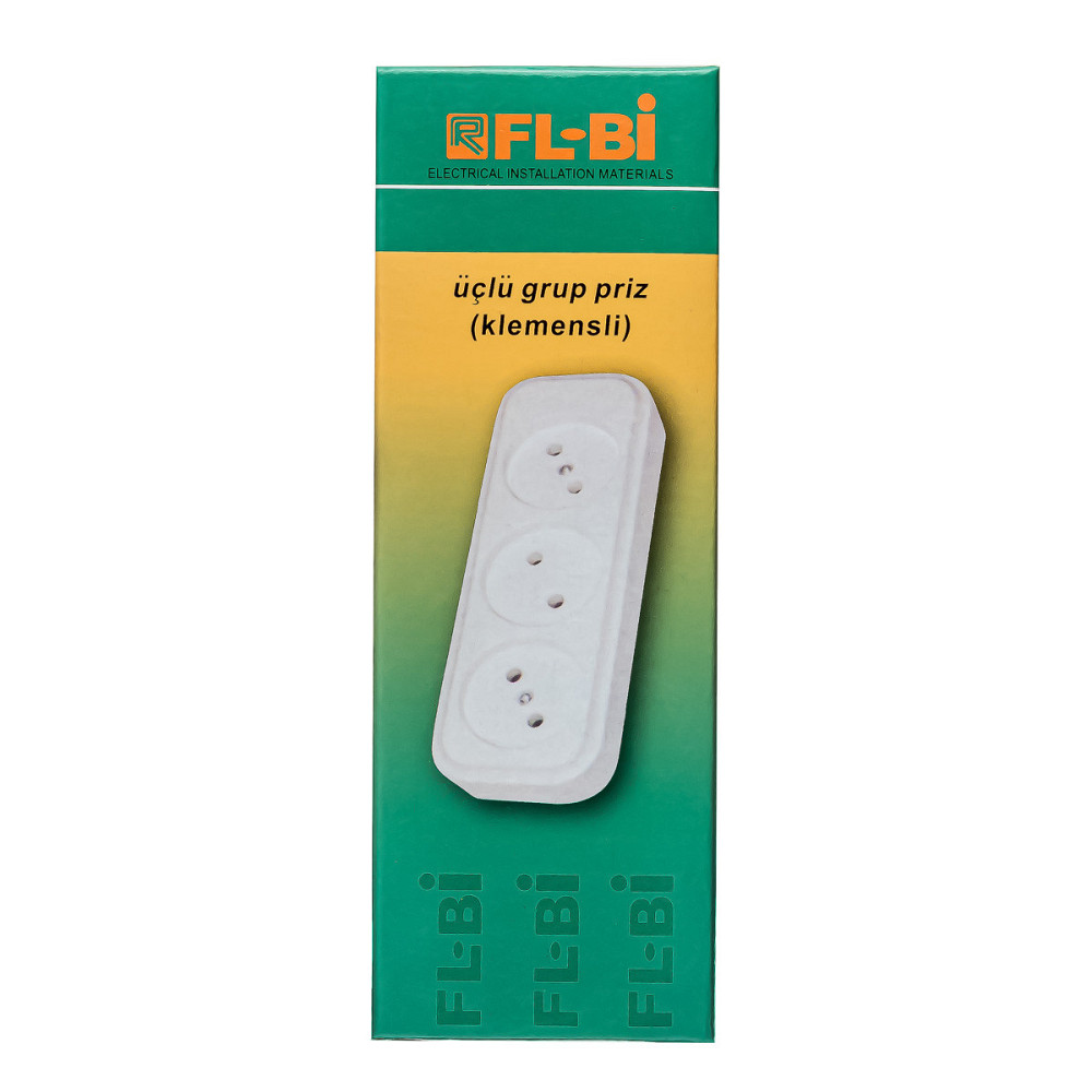 Колодка FL-BI на 3 гнезда, 16А-220V Днепр - изображение 1