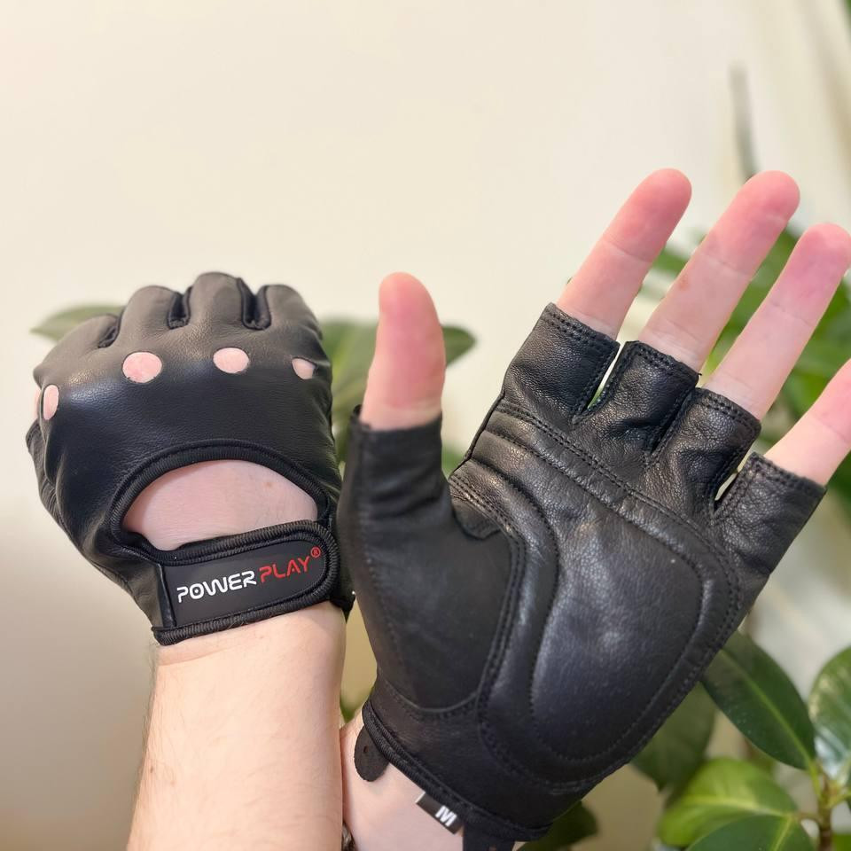 Рукавички для фітнесу PowerPlay 1572 Чорні M Кам'янське - фото 7
