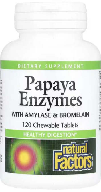 Ферменты папайи Natural Factors Papaya Enzymes 120 таб Киев - изображение 3