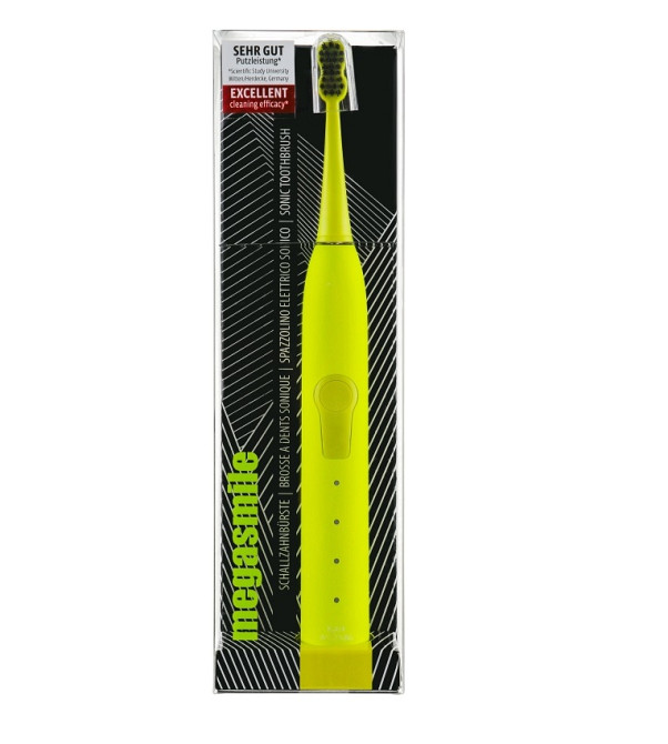 Звукова гідроактивна зубна щітка Black Whitening ІІ Electric Yellow (жовта) Megasmile Київ - фото 1