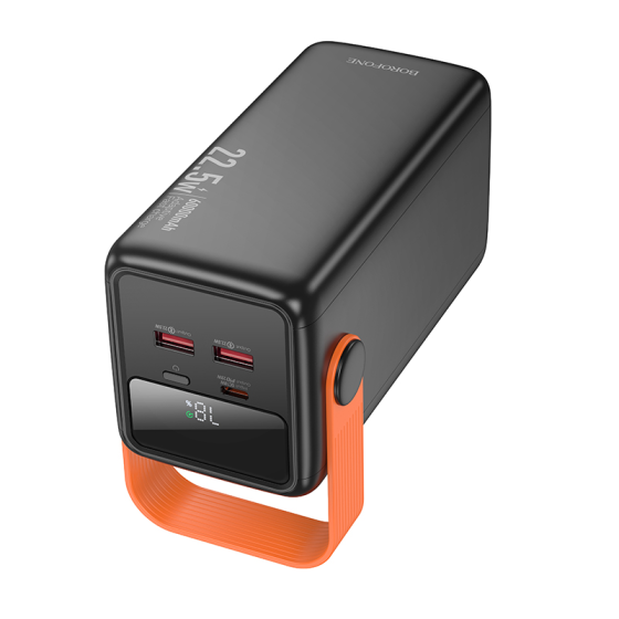 Внешний аккумулятор BOROFONE BJ66B Magnifico 22.5W+PD20W fully compatible power bank (60000mAh) Black Киев