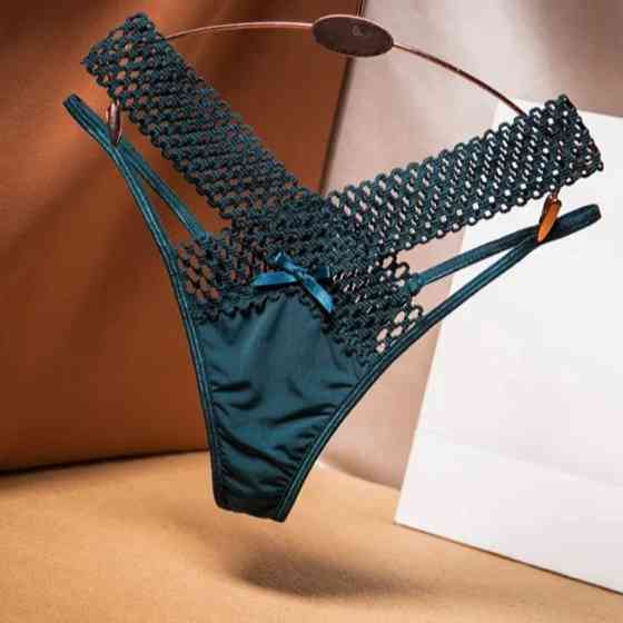 Еротичні трусики жіночі універсальний зелений Київ