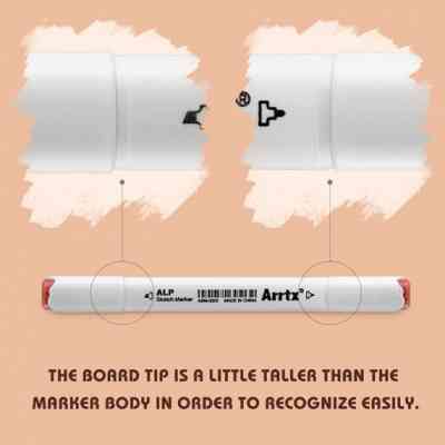 Художній маркер Arrtx Спиртові Alp ASM-02SK 36 кольорів Відтінок шкіри (LC302208) Вінниця