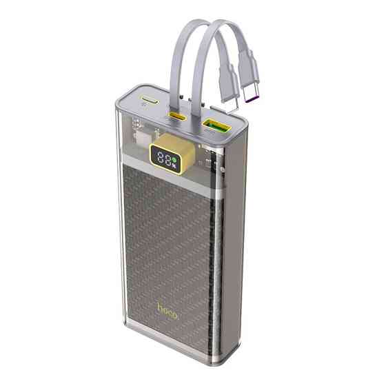 Зовнішній акумулятор HOCO J104A Discovery edition 22.5W fully compatible power bank with cable(20000mAh) Gray Київ