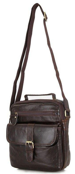 Сумка мужская Vintage 14104 Коричневая Киев - изображение 8