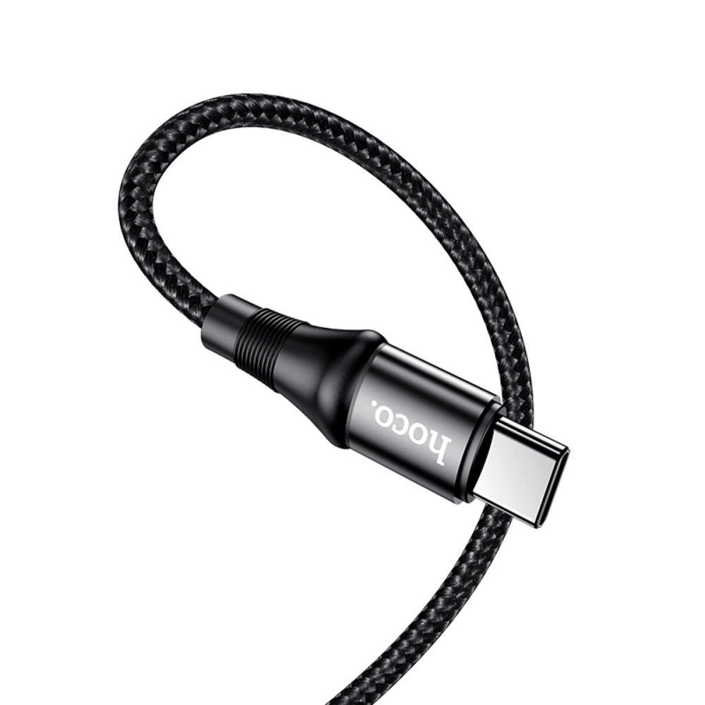 Кабель HOCO X50 Type-C to Type-C Exquisito 100W charging data cable(L=2M) Black Київ - фото 2