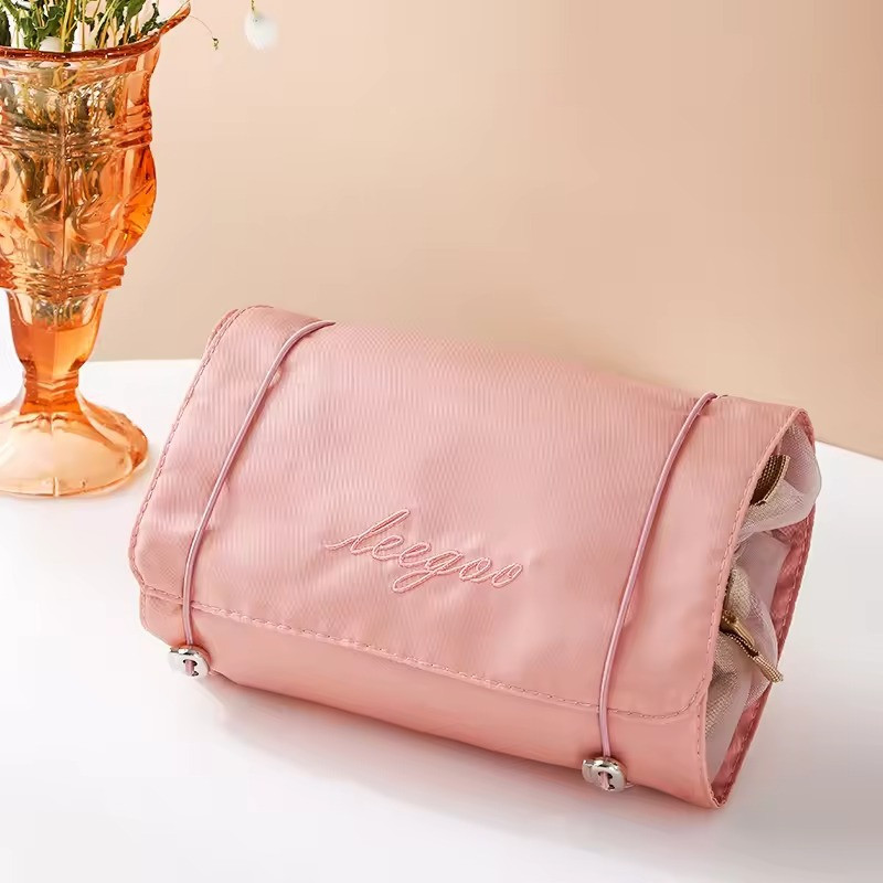 Косметичка для макіяжу портативна, 4 знімні відділення на липучках, рожевий Кам'янець-Подільський - фото 1