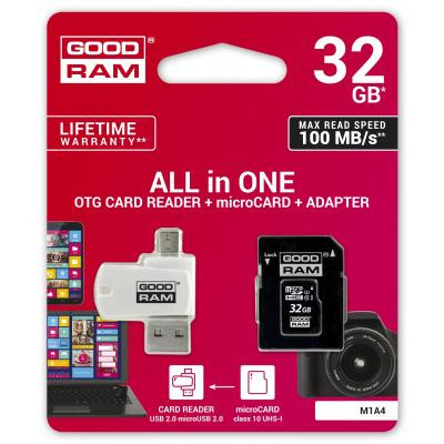 Карта памяти Goodram 32GB microSDHC class 10 UHS-I (M1A4-0320R12) Винница - изображение 2
