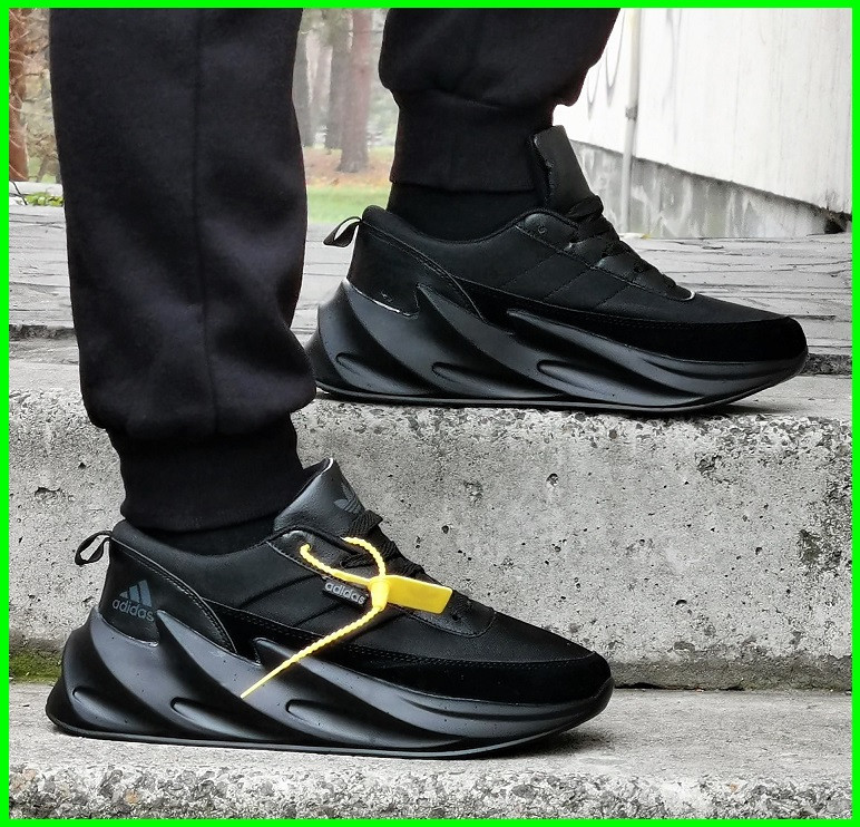 Кроссовки Adidas $harks Мужские Адидас Черные Акулы Замшевые (размеры: 41,42,43,44,45) Днепр - изображение 1