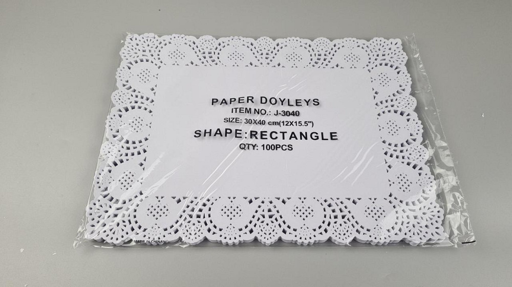 Салфетки ажурные  прямоугольные 30х40 (100шт) белая (1 пачка) Харьков - изображение 1
