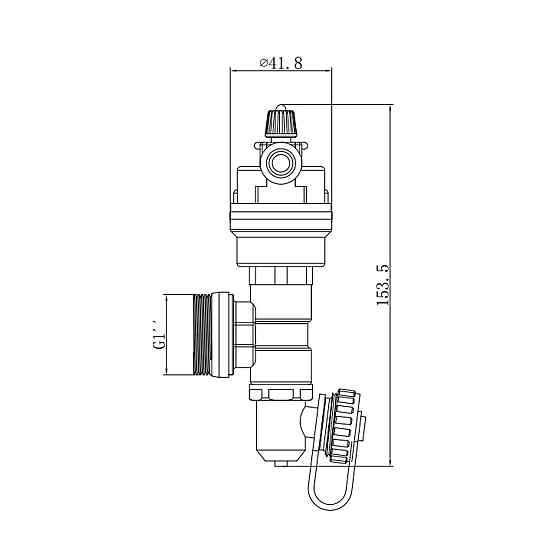Сливная группа Thermo Alliance Forte с воздухоотводчиком 1'' TAFE00725 Киев