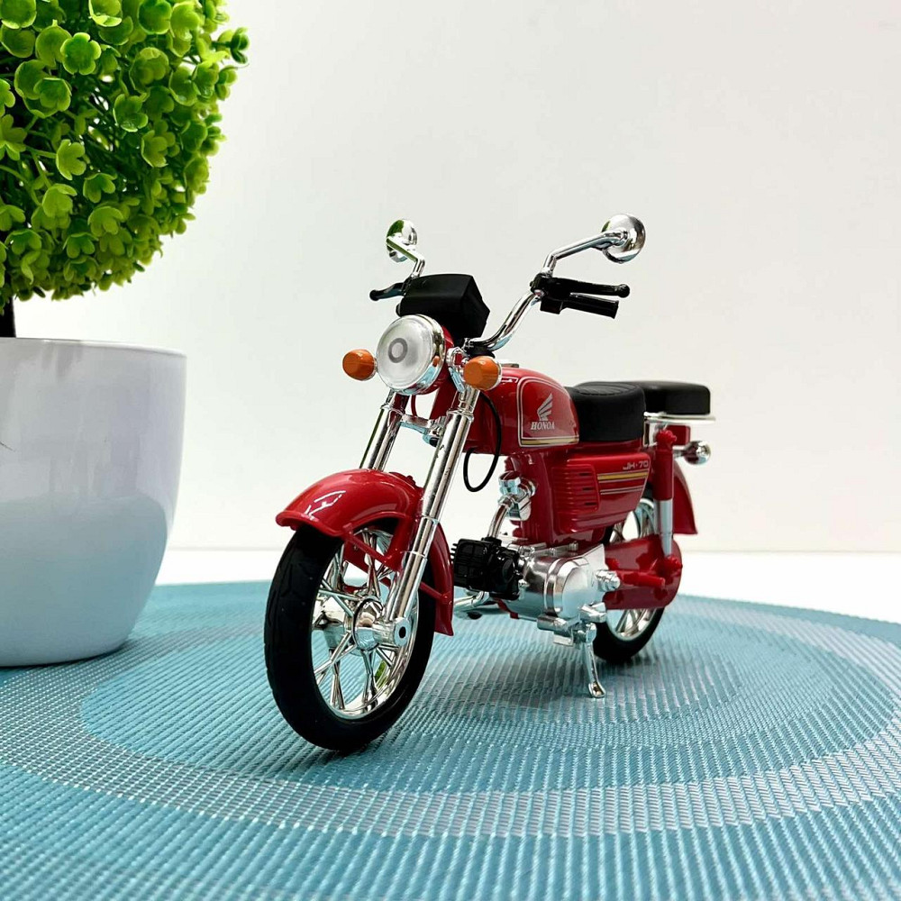 Мотоцикл металопластиковий звуки підсвічування гумові амортизація елементи 1:12 Червоний (BG 68-765) Чернігів - фото 10