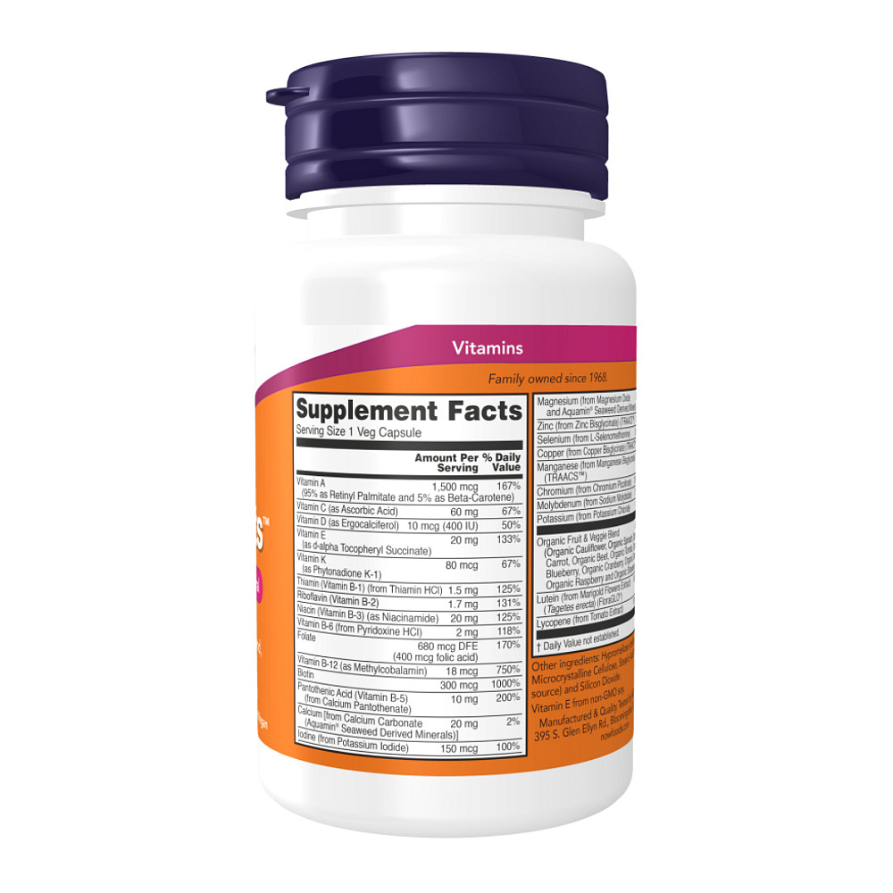 Мультивитаминный комплекс Now Foods Daily Vits™ - 30 vcaps Луцк - изображение 2