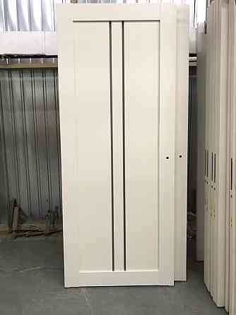 Двери экошпон, Полотно, серия TETRA  , Модель Т-02 (сатин) Цвет: Крем мат. (НОВИНКА) Крем мат. Сатин. Киев