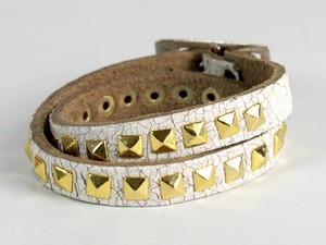 Браслет белый кожа женский Киев - изображение 1