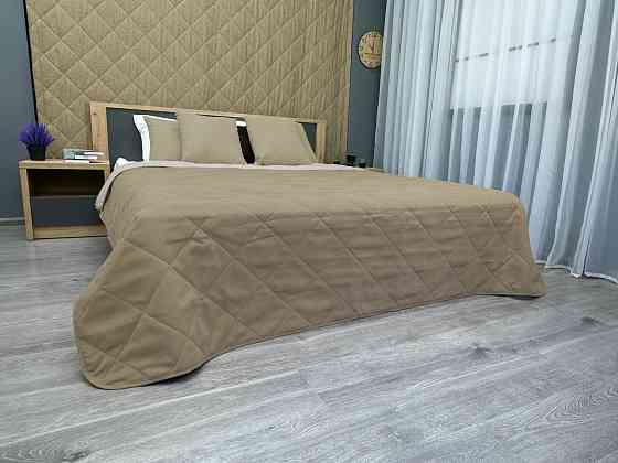 Покрывало стеганое Decorator Sparta Diamond ромб 240х260 см темно-бежевый (85-068) Киев