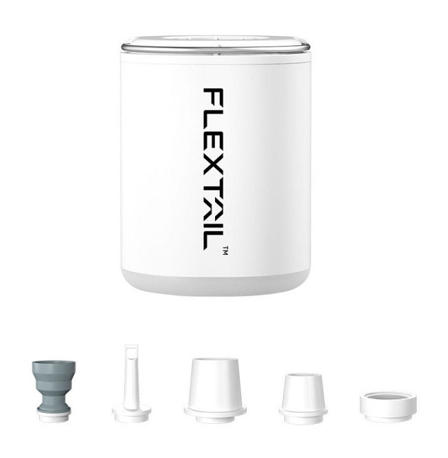 Кемпинговый насос-фонарь Flextail Tiny Pump 2X с насадками (Белый) Винница - изображение 1