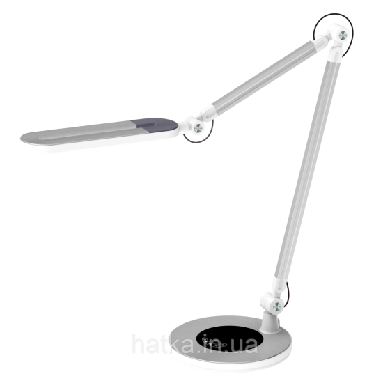 Лампа настільна світлодіодна гнучка Sirius BL-1221 срібна Київ
