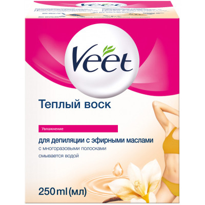 Воск для депиляции Veet теплый с эфирными маслами 250 мл (5003267101058) Винница - изображение 1