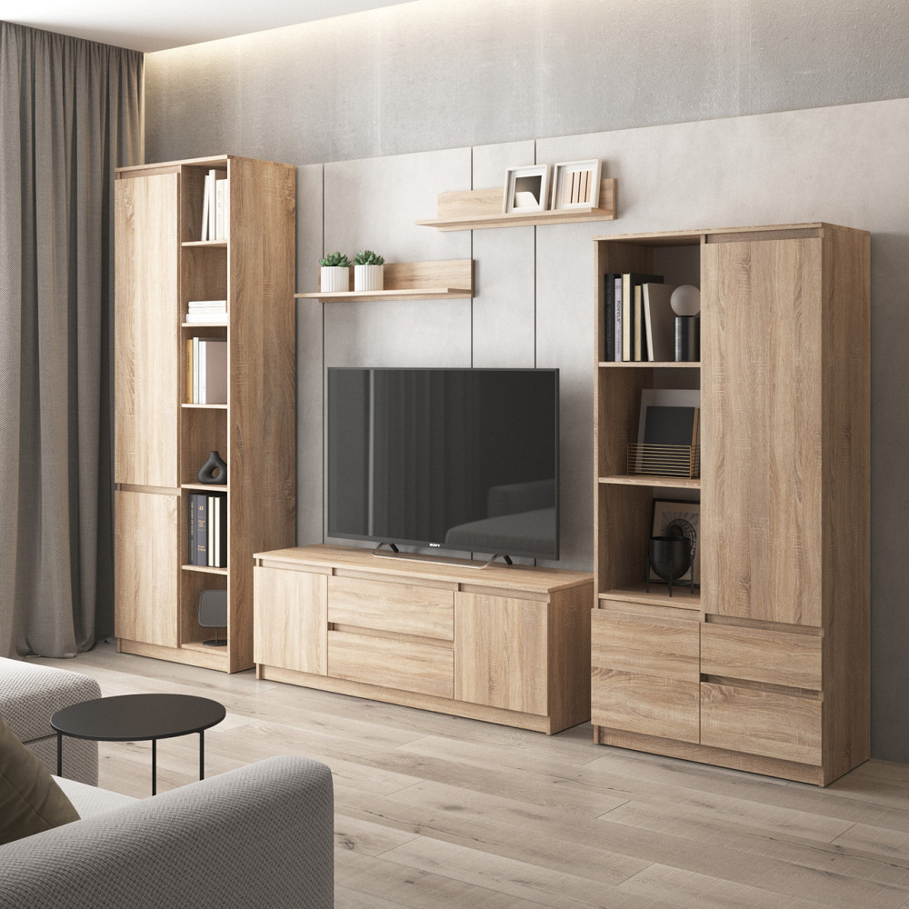 Комплект мебели в гостиную VAYS, шкаф R-26 шкаф R-27 тумба R-28 полки М-22 Львов - изображение 4