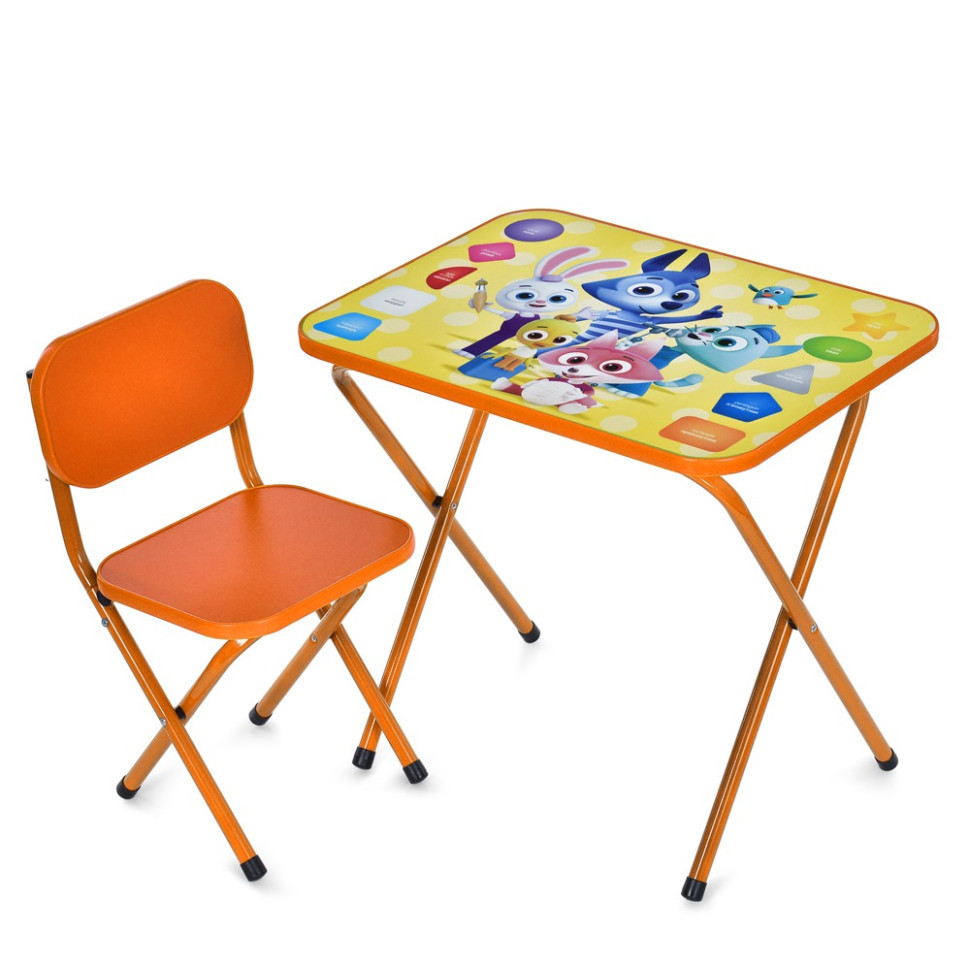 Детский столик складной со стульчиком M 5964-7 оранжевый Винница - изображение 1