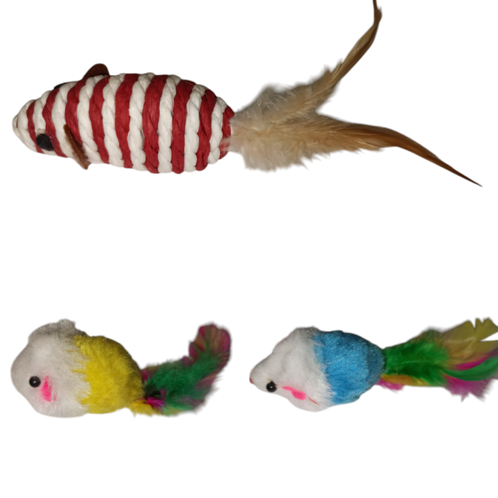 Дразнилка для котов с разными игрушками 11 шт разноцветный Киев - изображение 6