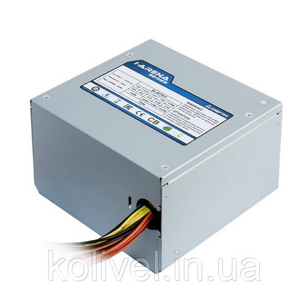 БЖ 500W Chieftec i-ARENA GPC-500S, 120 mm, 80%, bulk (GPC-500S) Киев - изображение 3