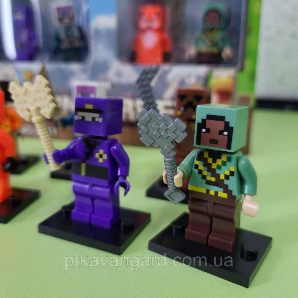 Набір фігурок Майнкрафт 8 героїв + зброя 2911-3 Хмельницький - фото 7