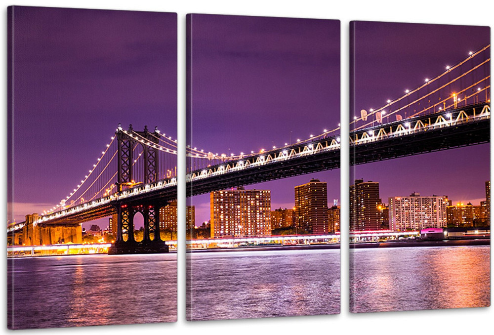 Модульна картина у вітальню/ спальню   Бруклін   ART-258_3A Київ - фото 1