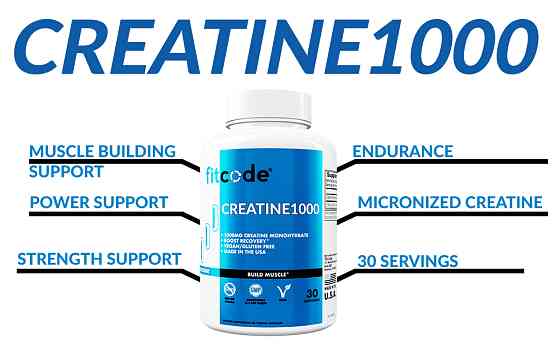 Креатин Fitcode Creatine1000, 500 mg, 60 Veggie Capsules Луцк