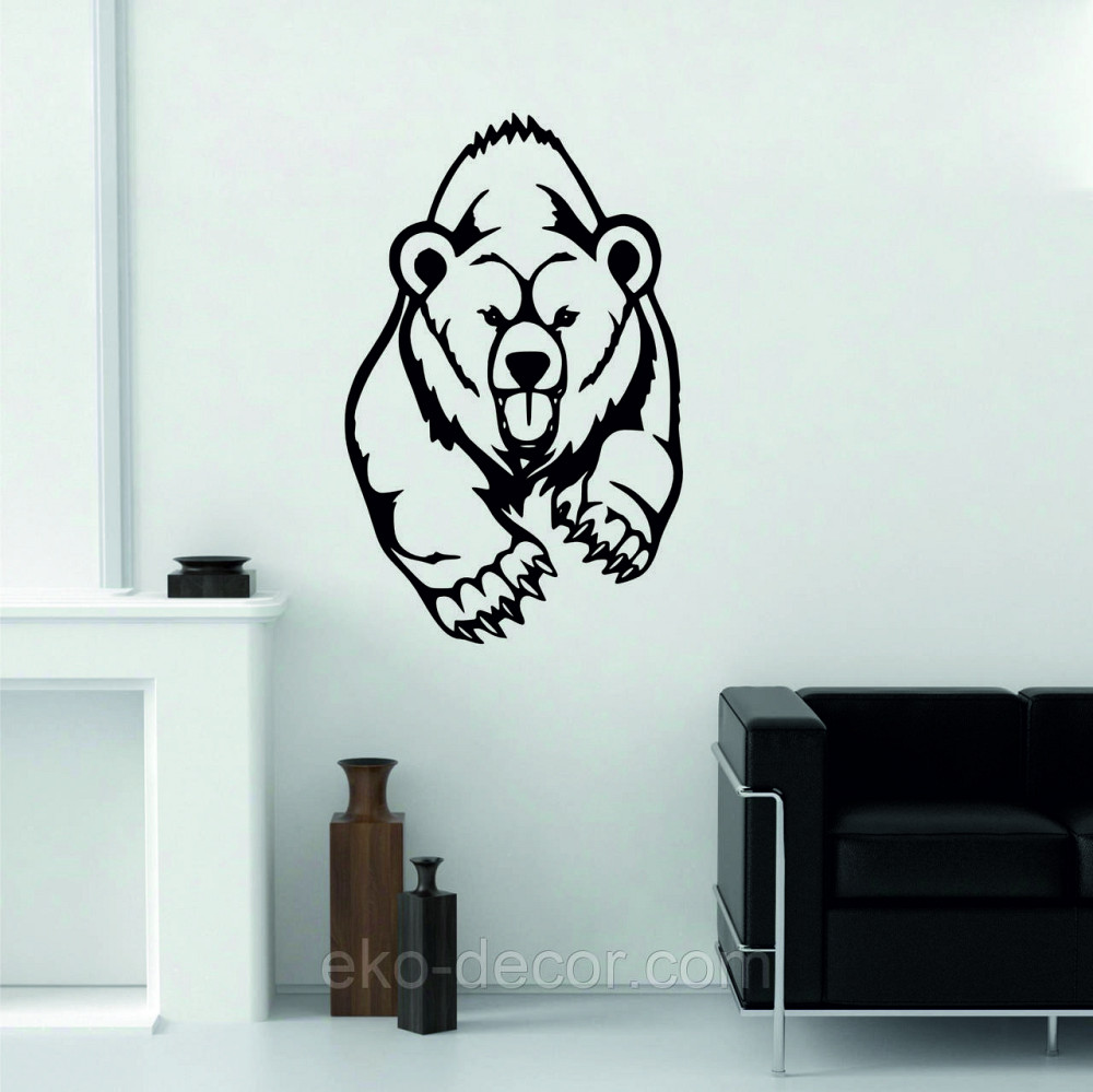 Декоративне настінне Панно «Ведмідь» Декор на стену Київ - фото 3