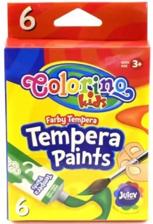 Фарба "Colorino" TEMPERA в тубах 12мл 6 кол. /12/, шт Київ - фото 1