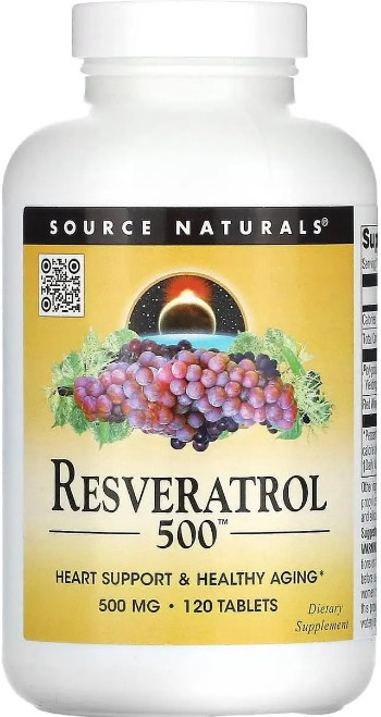 Ресвератрол Source Naturals Resveratro 500 мг 120 таб Київ - фото 1